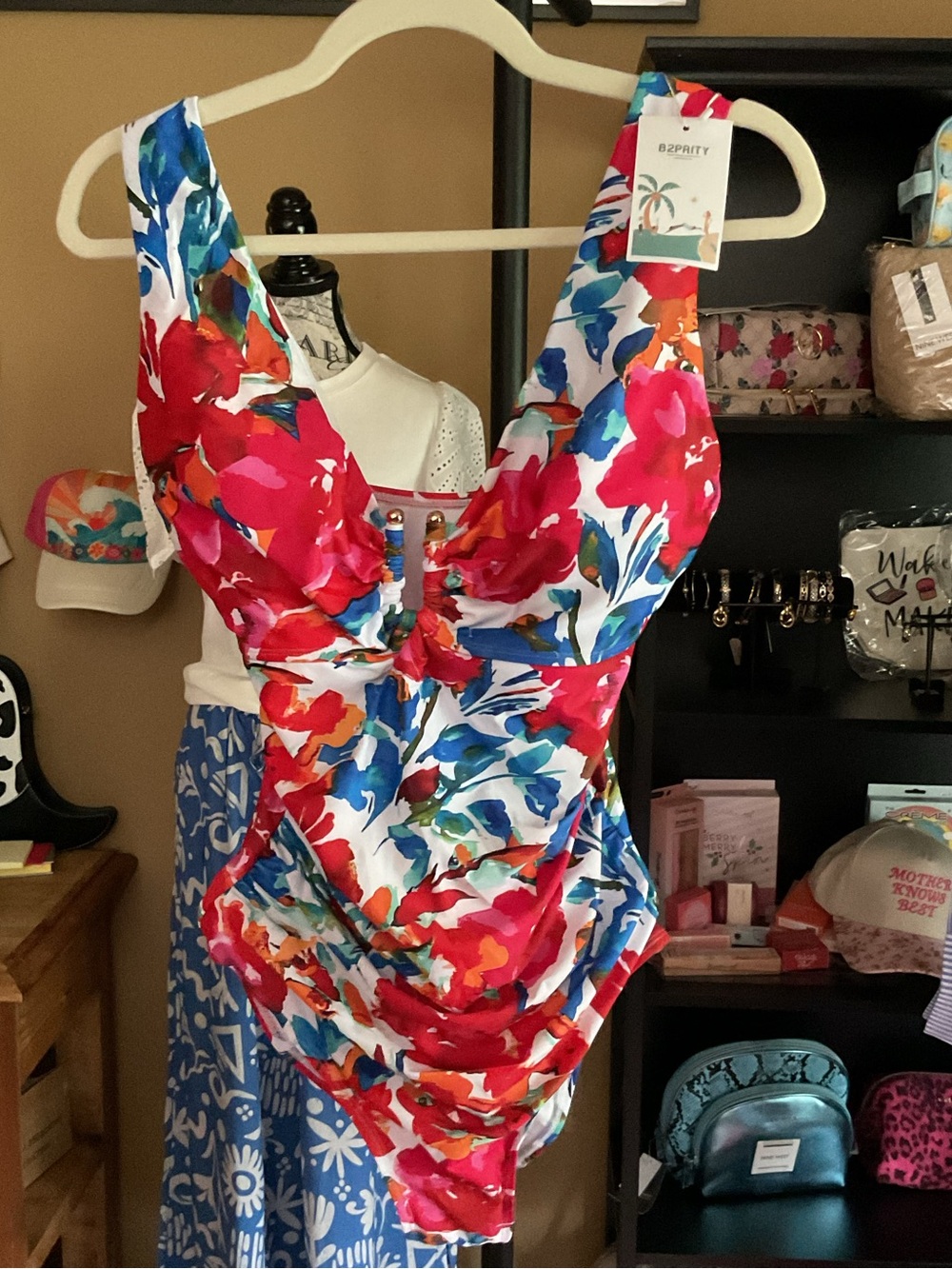 82PRITY Floral One-Piece Swimsuit in Bright Multi